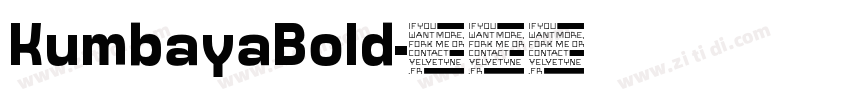 KumbayaBold字体转换