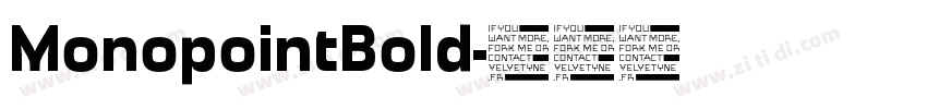 MonopointBold字体转换