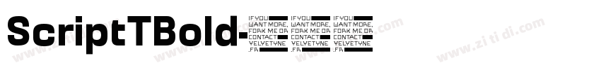 ScriptTBold字体转换 ScriptTBold字体转换