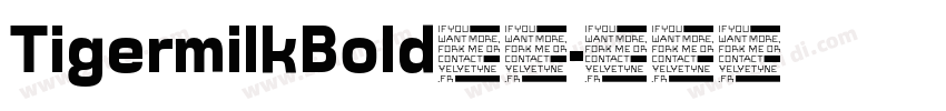 TigermilkBold下载字体转换