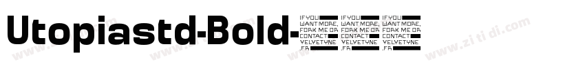 Utopiastd-Bold字体转换 Utopiastd-Bold字体转换