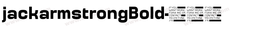 jackarmstrongBold字体转换