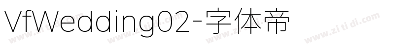 VfWedding02字体转换
