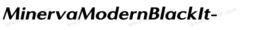 MinervaModernBlackIt字体转换 MinervaModernBlackIt字体转换