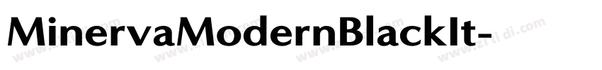 MinervaModernBlackIt字体转换 MinervaModernBlackIt字体转换
