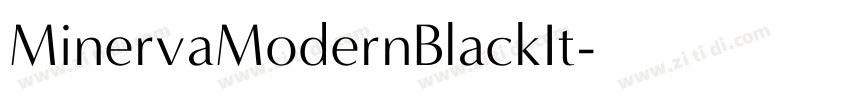 MinervaModernBlackIt字体转换 MinervaModernBlackIt字体转换