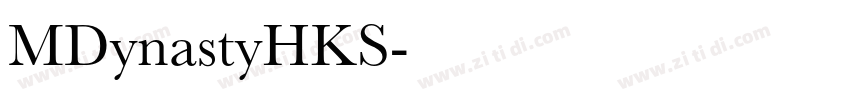 MDynastyHKS字体转换