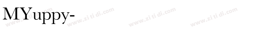 MYuppy字体转换