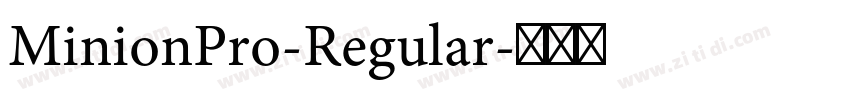 MinionPro-Regular字体转换