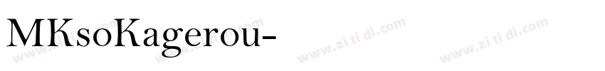 MKsoKagerou字体转换