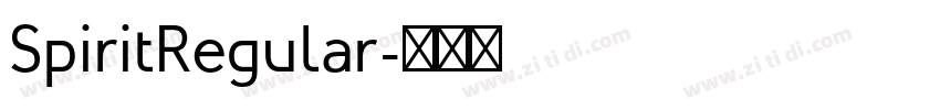 SpiritRegular字体转换 SpiritRegular字体转换