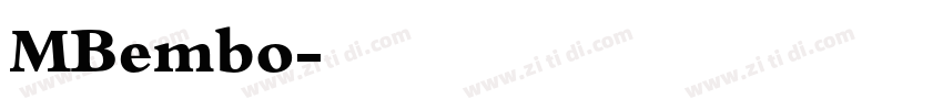 MBembo字体转换