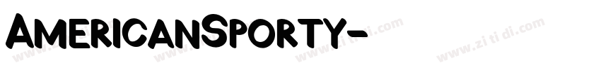 AmericanSporty字体转换