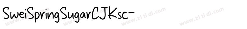 SweiSpringSugarCJKsc字体转换