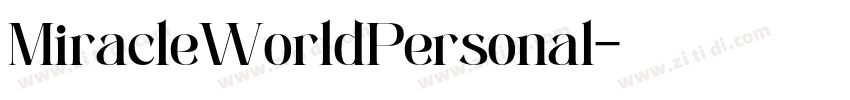 MiracleWorldPersonal字体转换 MiracleWorldPersonal字体转换