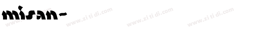 misan字体转换