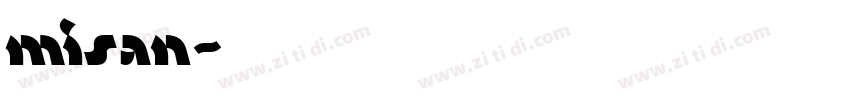misan字体转换