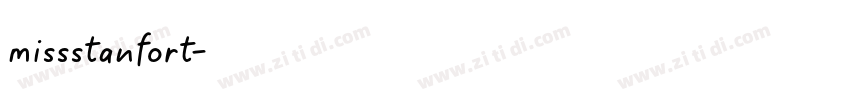 missstanfort字体转换