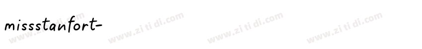 missstanfort字体转换