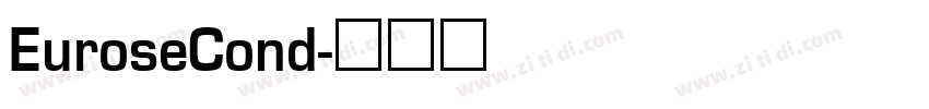 EuroseCond字体转换