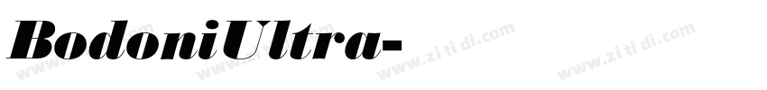 BodoniUltra字体转换