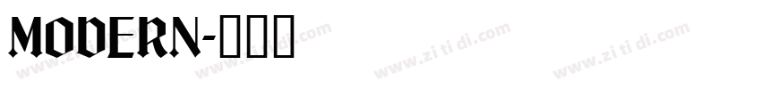 Modern字体转换