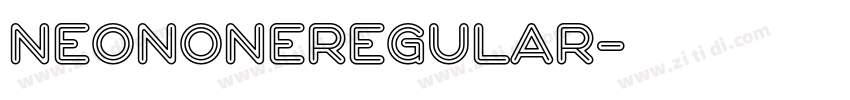 NeonOneRegular字体转换