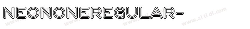 NeonOneRegular字体转换