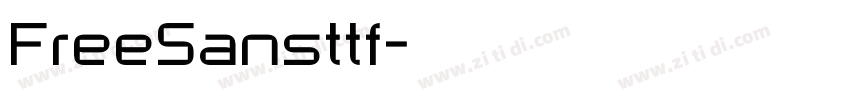 FreeSansttf字体转换