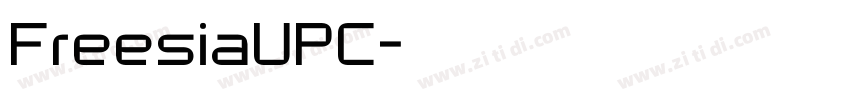 FreesiaUPC字体转换