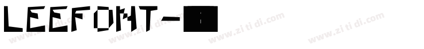 LEEFONT字体转换