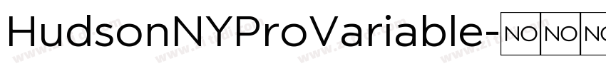 HudsonNYProVariable字体转换