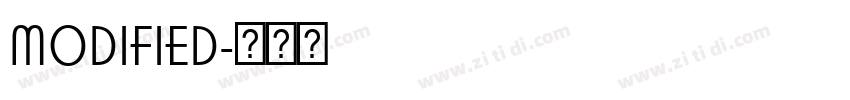 MODIFIED字体转换