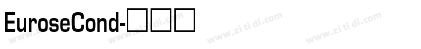 EuroseCond字体转换