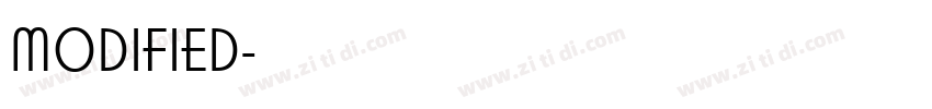 MODIFIED字体转换