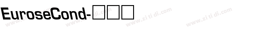 EuroseCond字体转换