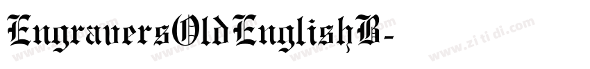 EngraversOldEnglishB字体转换