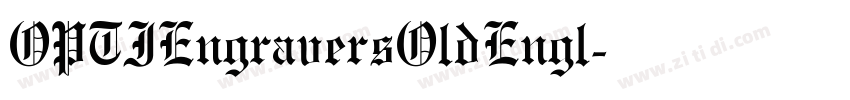 OPTIEngraversOldEngl字体转换