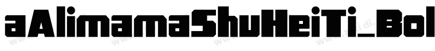 aAlimamaShuHeiTi_Bol字体转换
