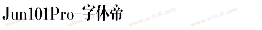 Jun101Pro字体转换