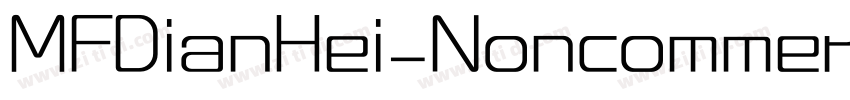 MFDianHei_Noncommerc字体转换