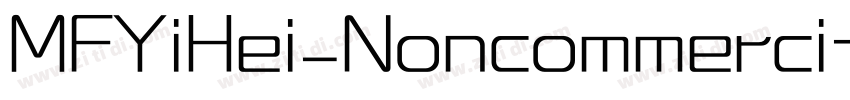 MFYiHei_Noncommerci字体转换