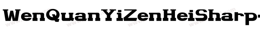 WenQuanYiZenHeiSharp字体转换