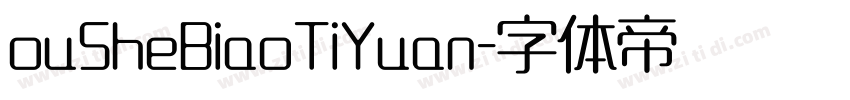 ouSheBiaoTiYuan字体转换