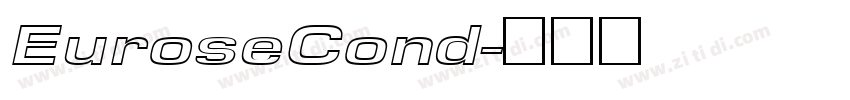 EuroseCond字体转换