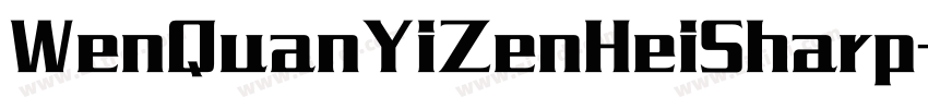 WenQuanYiZenHeiSharp字体转换