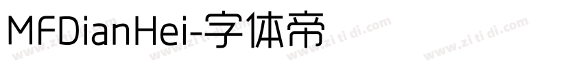 MFDianHei字体转换
