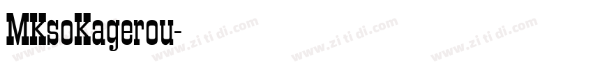 MKsoKagerou字体转换