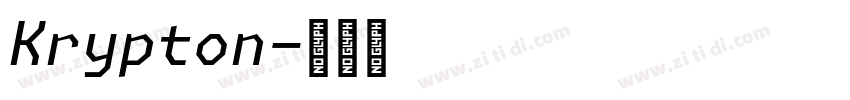 Krypton字体转换 Krypton字体转换