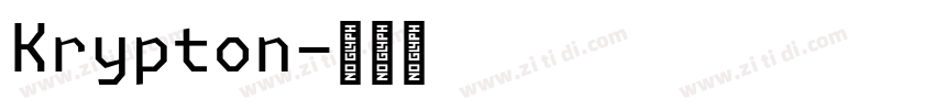 Krypton字体转换 Krypton字体转换